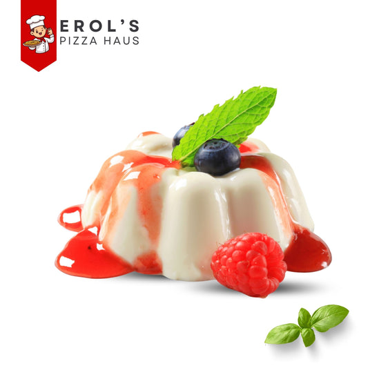 Panna Cotta mir Himbeersauce